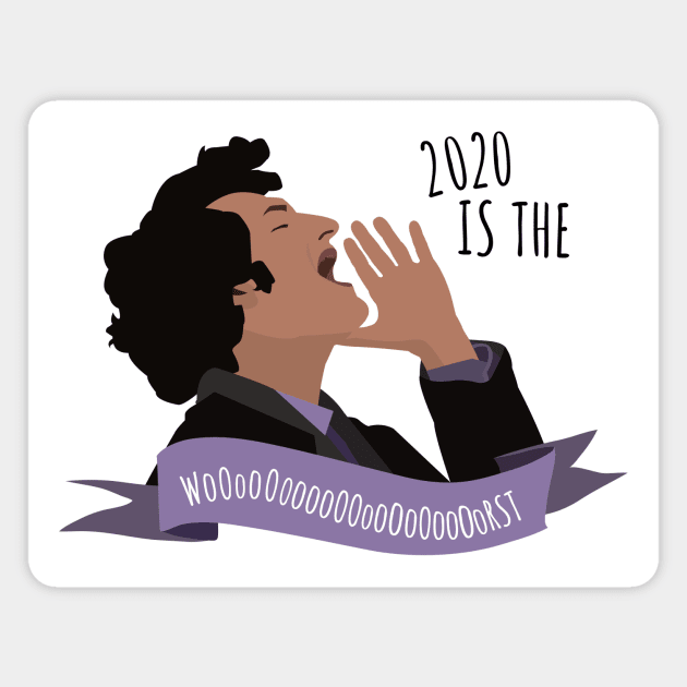 2020 Is The Worst Magnet by Cat Bone Design